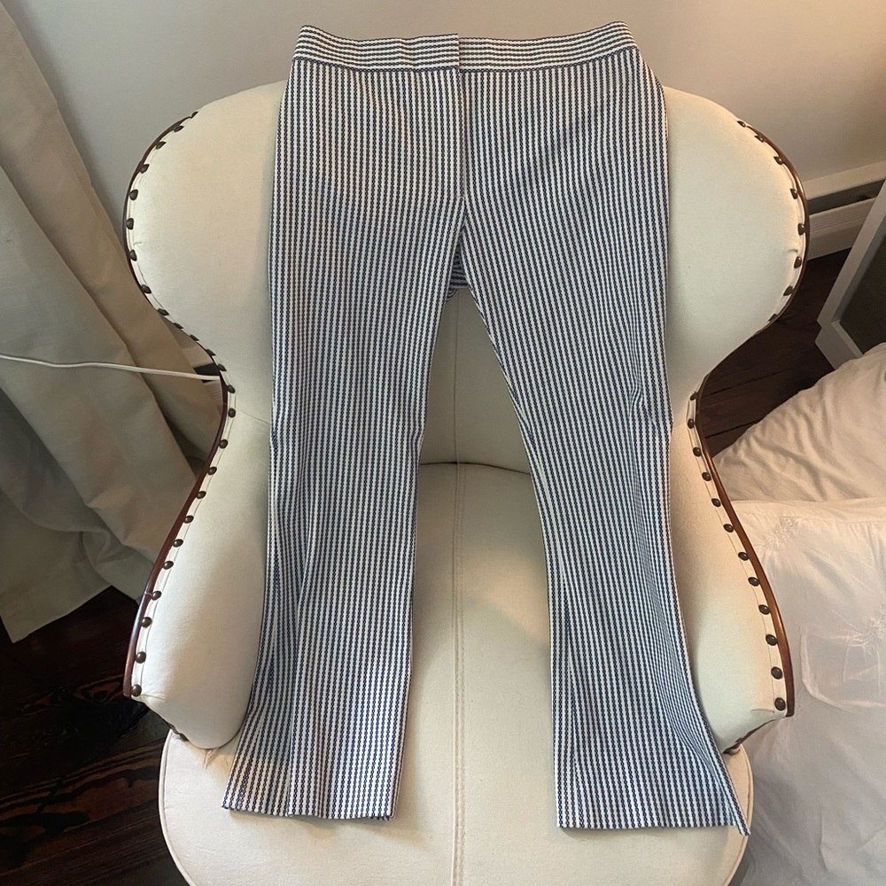 THEORY capris striped pants